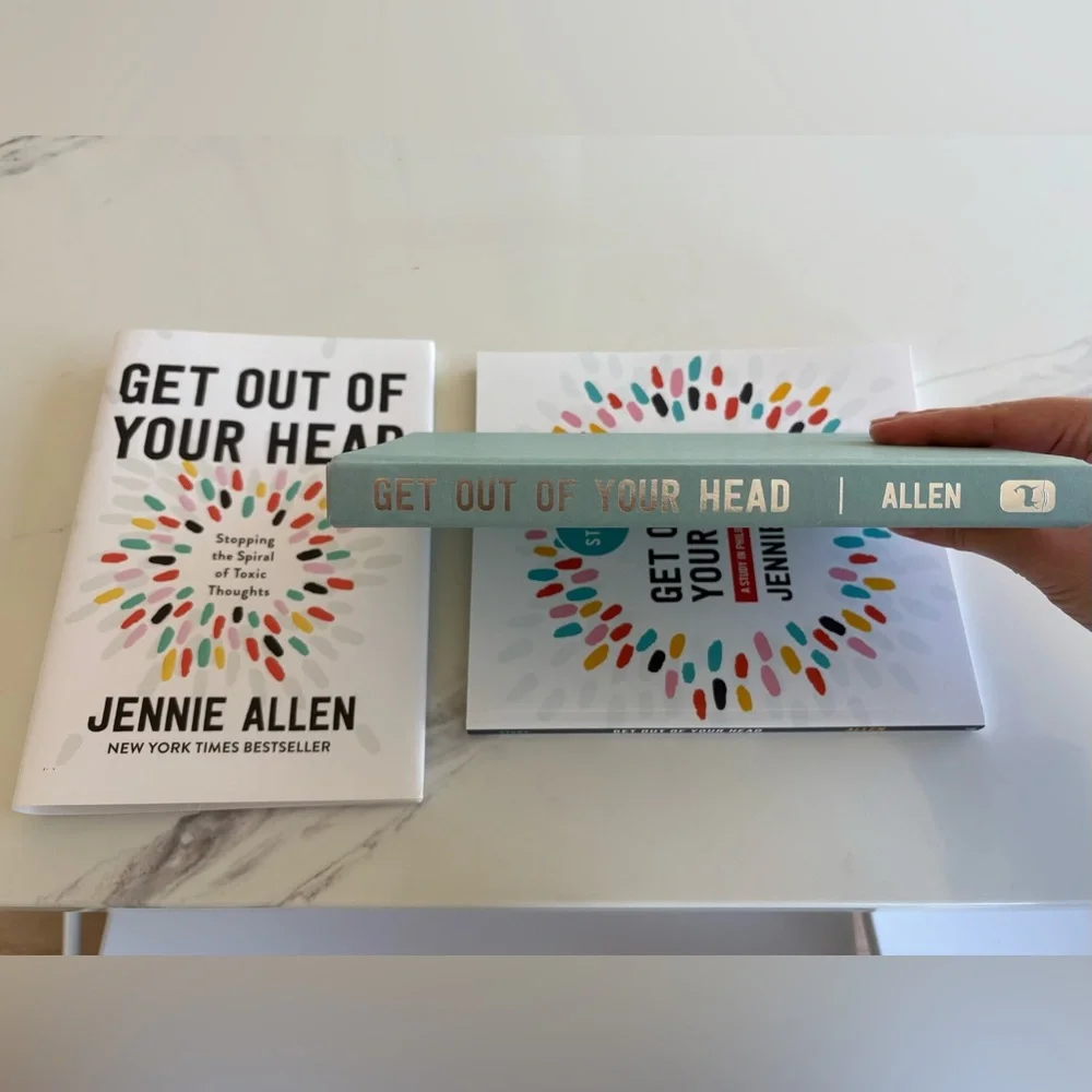NWT Jennie Allen’s Get Out of Your Head hardcover book & paperback study guide